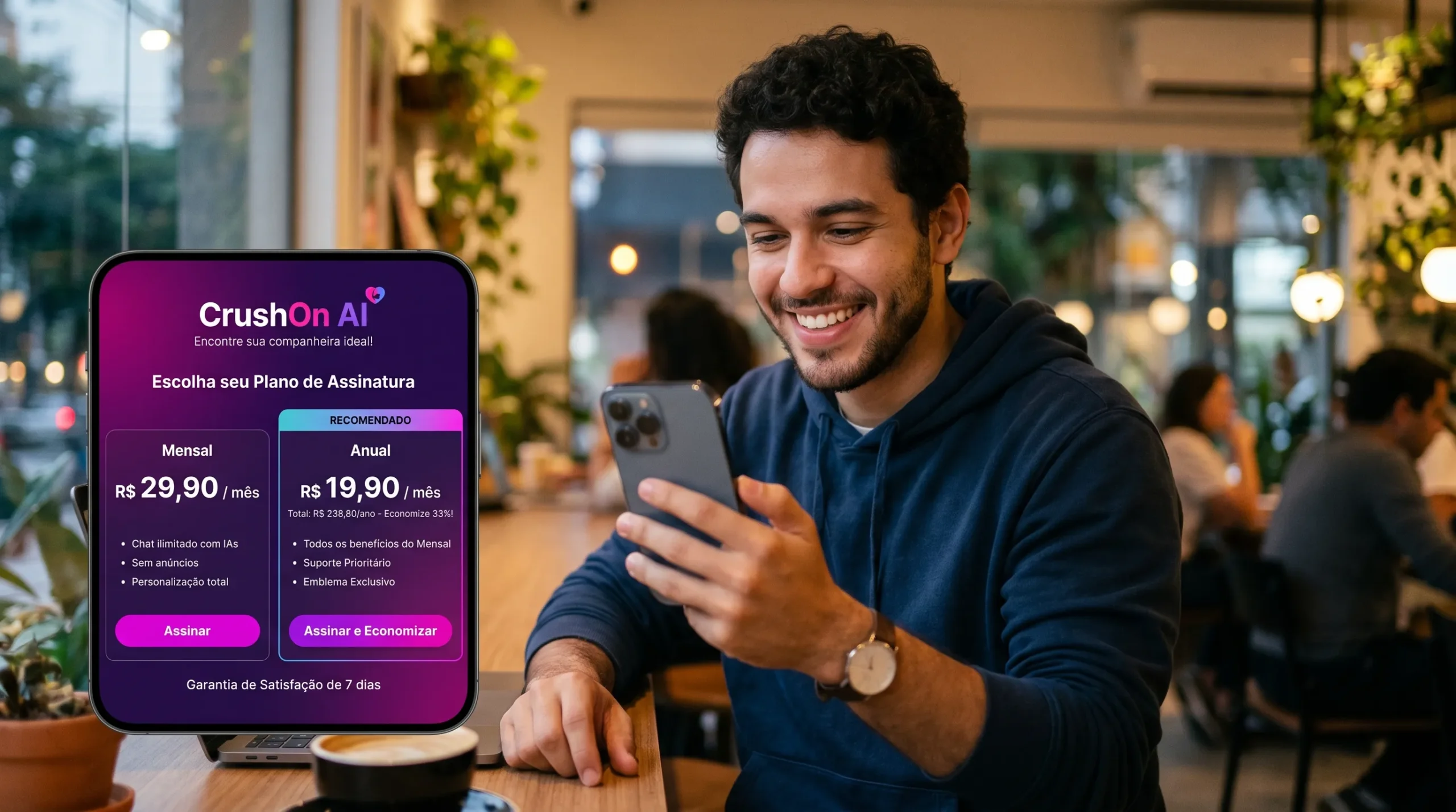 CrushOn AI preço 2026 — planos e opções de assinatura da plataforma