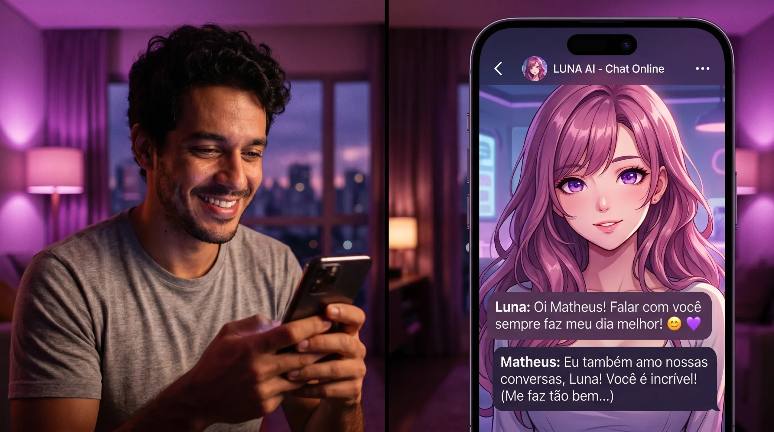 Como funciona o CrushOn AI — chat com personagem virtual de inteligência artificial