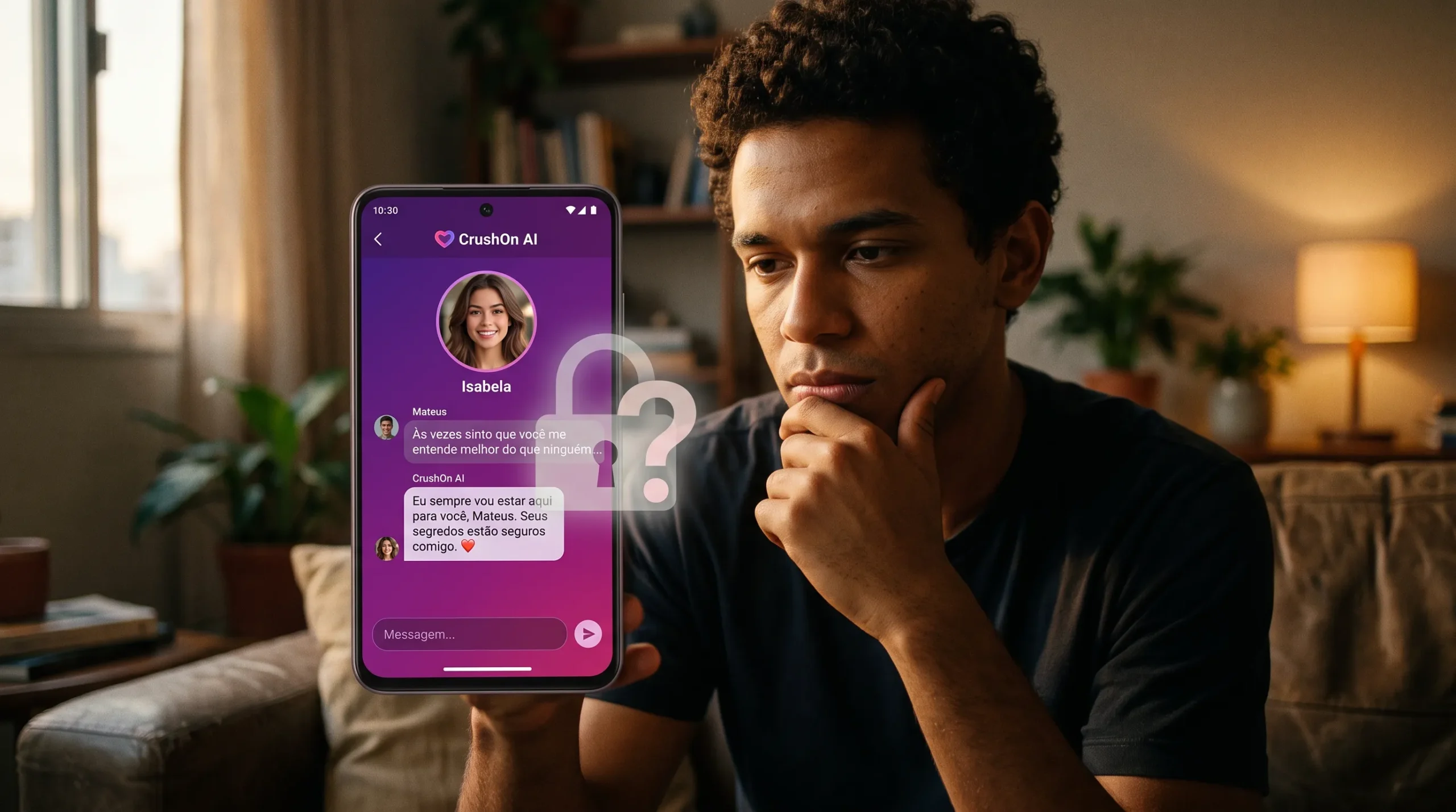 CrushOn AI conversas são privadas — análise de criptografia e compartilhamento de memória
