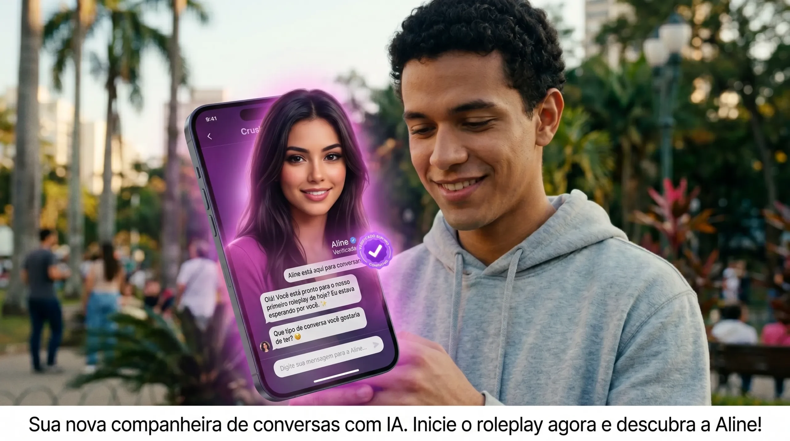 O que é CrushOn AI — plataforma de namorada virtual com IA para roleplay e companhia