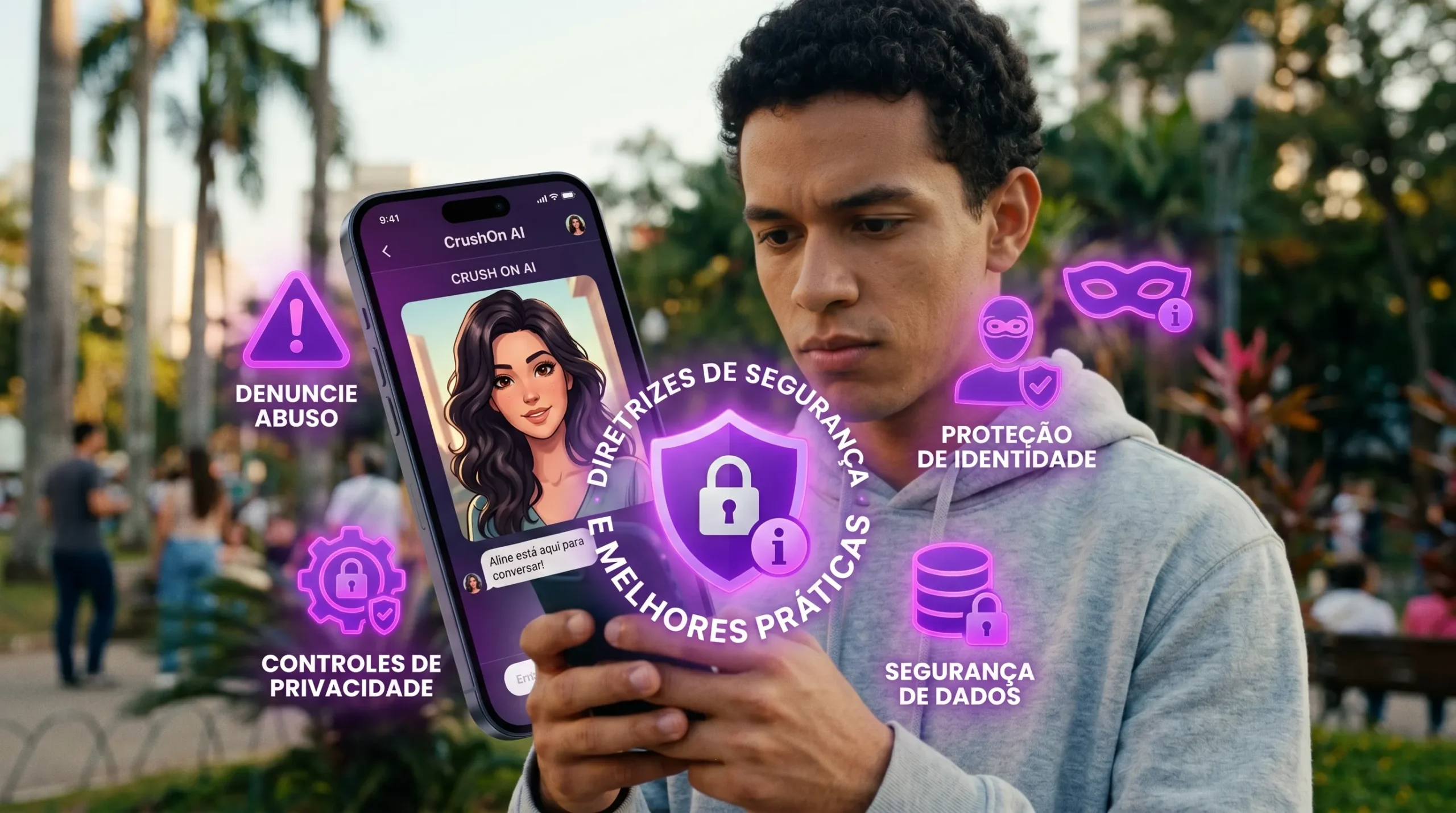 CrushOn AI segurança e boas práticas — limites legais e proteção de dados no app