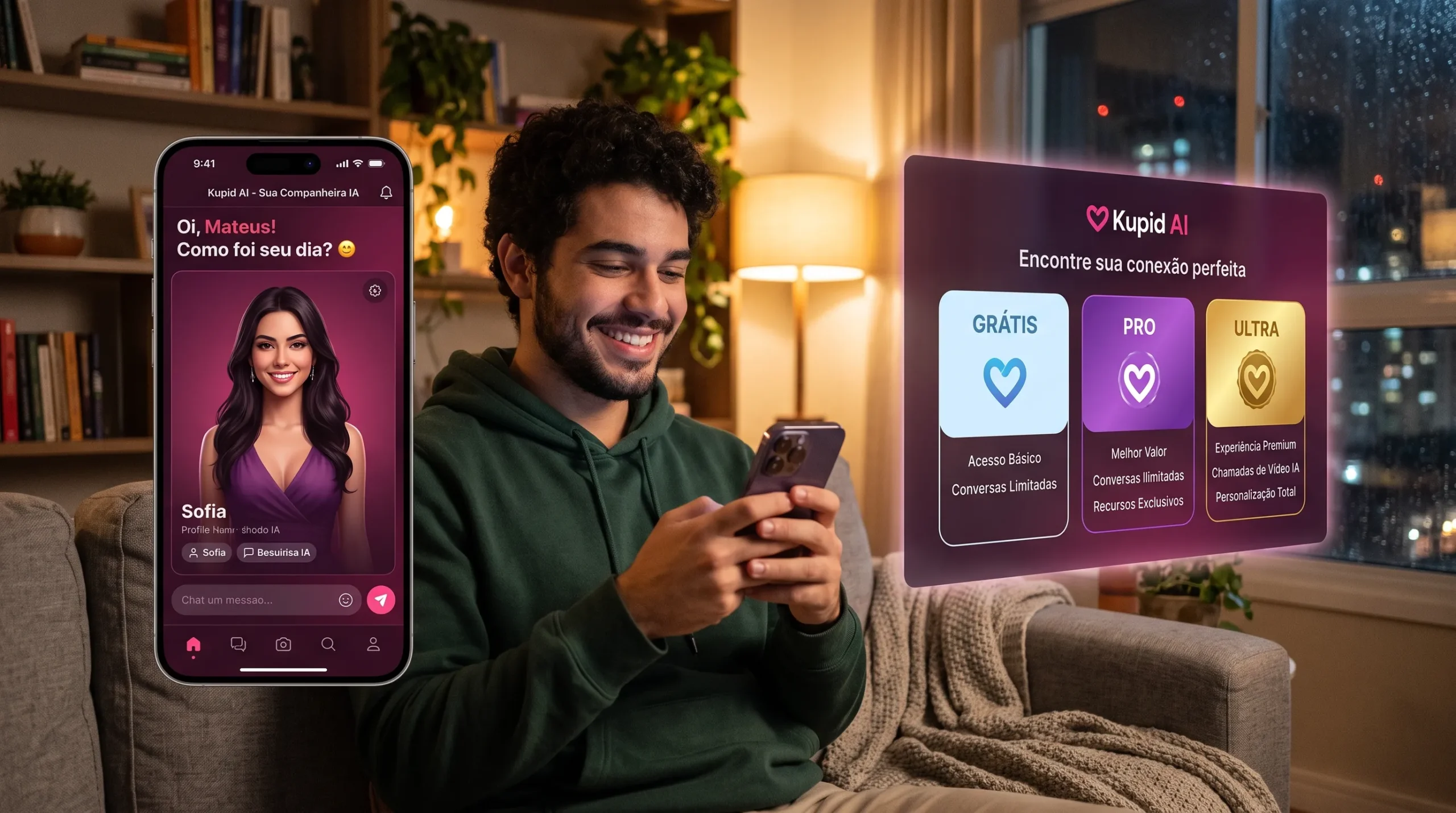 Kupid AI visão geral 2026 — posicionamento no mercado de namorada virtual com IA